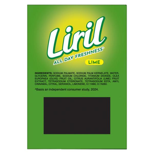 Liril Lime Bathing Bar | Feel the Citrus Burst of Freshness | Pack of 4 (4 x 125g) GROCERY