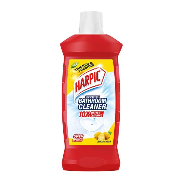 Harpic Disinfectant Bathroom Cleaner Liquid, Lemon - 1 L grocery