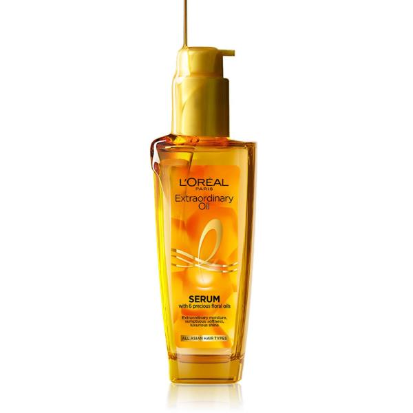 L'Oreal Paris Extraordinary Oil Hair Serum Powered by Floral Oils for All Hair Types, Volume- 100 ml, GROCERY