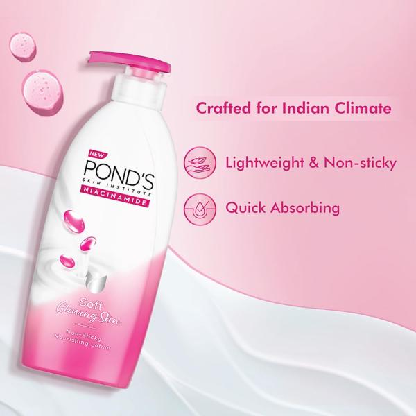 POND's Triple Vitamin Moisturising Body Lotion, 275Ml, For Dry Skin, Smooth And Soft Skin (Pack of 2)  grocery