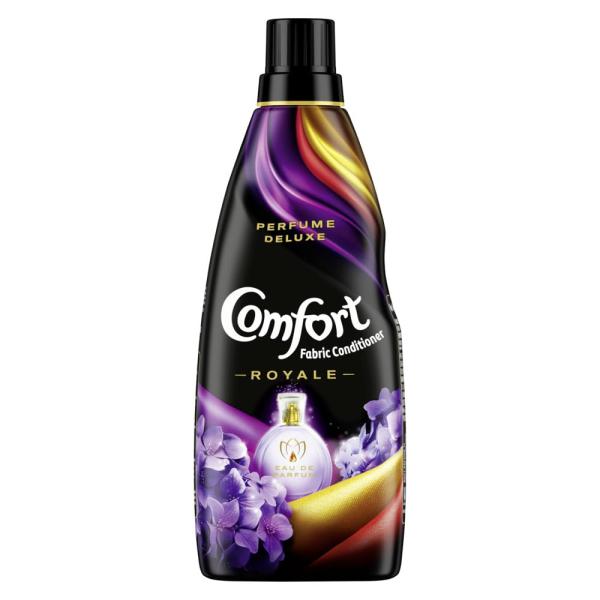 Comfort Perfume Deluxe After Wash Fabric Conditioner Royale 850 ml|| Liquid Fabric Softener with Fine French Fragrance for Freshness|| Softness & Shine  grocery