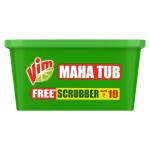 Vim Dishwash Bar Lemon Tub, With Power Of 100 Lemon, Fastest On Burnt Food Stains, Comes With A Sturdy Re-Usable Box And Free  crubber, 500 g  GROCERY