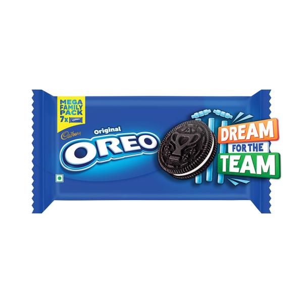 Cadbury Oreo Vanilla Flavour Creme Sandwich Biscuit Mega Family Pack, 876.75 g grocery
