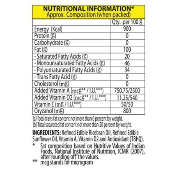 Sundrop Heart Oil, 2.73 Kg GROCERY
