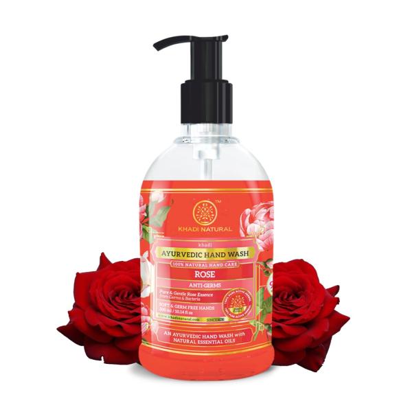 Khadi Natural Rose Hand Wash | Hydrating & Soothing Cleanser | grocery