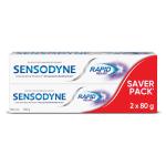 Sensodyne Toothpaste Rapid Relief | Fast Sensitivity Relief Tooth Paste Combo Pack - 160gm (80gm x 2) | Fresh Taste | Dentist  GROCERY