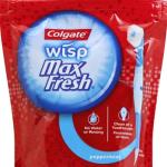 Colgate Adult Max Fresh Wisp Disposable Travel Manual Toothbrush, Peppermint - 24 Count, Red GROCERY