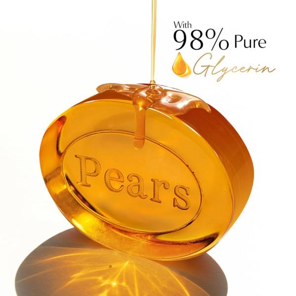 Pears Original Glycerin Soap Bar - Pure & Gentle Glow | With 98% Pure Glycerin GROCERY