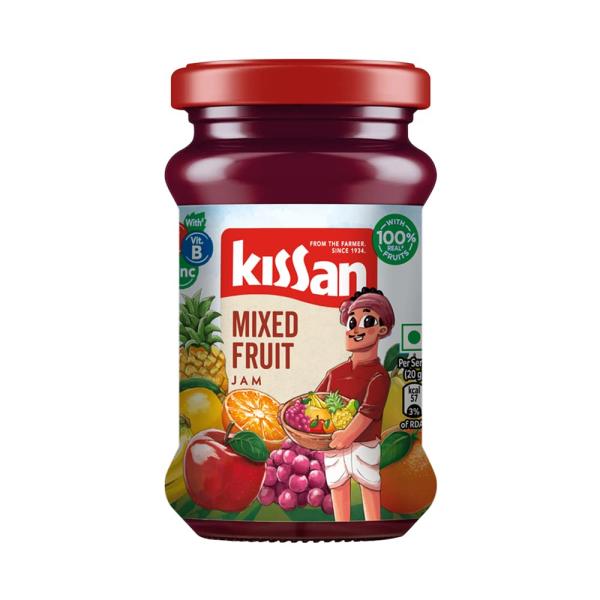 Kissan Mixed Fruit Jam , With Real Fruit Ingredients, 200 g GROCERY