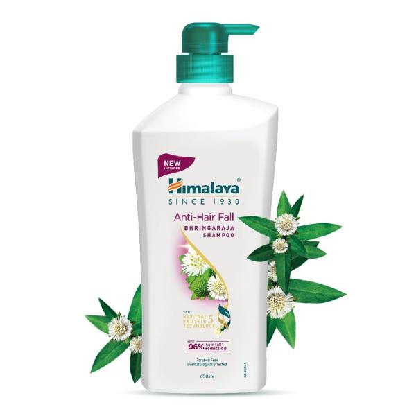 Himalaya Anti-Hair Fall Bhringaraja Shampoo, Reduces Hair Fall, Makes Hair Healthy, With Bhringaraja & Palasha,for men and women, 650ml grocery