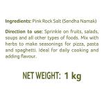 A TATA Product - Organic India Pink Rock Salt, 1Kg Pouch GROCERY