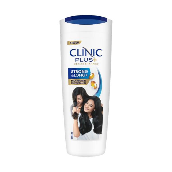 Clinic Plus Strong & Long Shampoo 340 ml|| With Milk Proteins & Multivitamins for Healthy and Long Hair - Strengthening Shampoo for   Hair Growth grocery