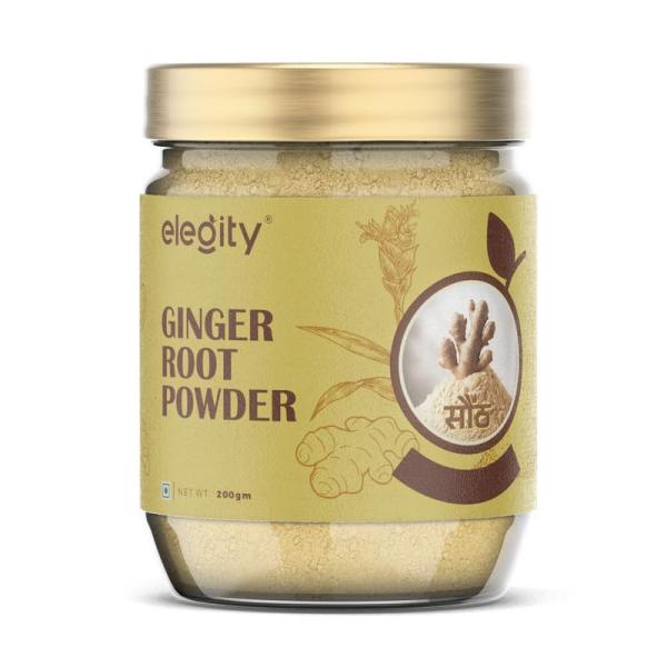 Elegity Ginger Root Powder 200 gm (Pack of 1) | No Added Preservatives GROCERY