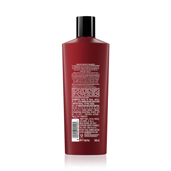 TRESemme Keratin Smooth Shampoo 340 ml|| With Keratin & Argan Oil for Straighter|| Shinier Hair  GROCERY