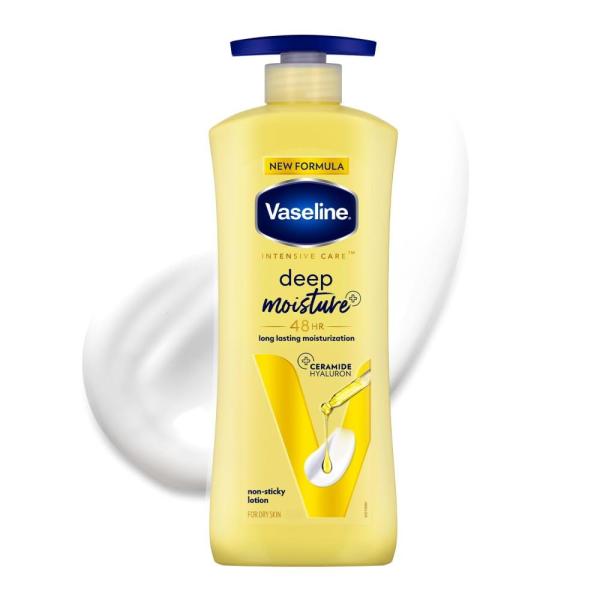 Vaseline Deep Moisture Body Lotion |For Dry Skin | Cushion Soft Skin| With Ceramides Hyaluron Moisture Fillers 400ml grocery