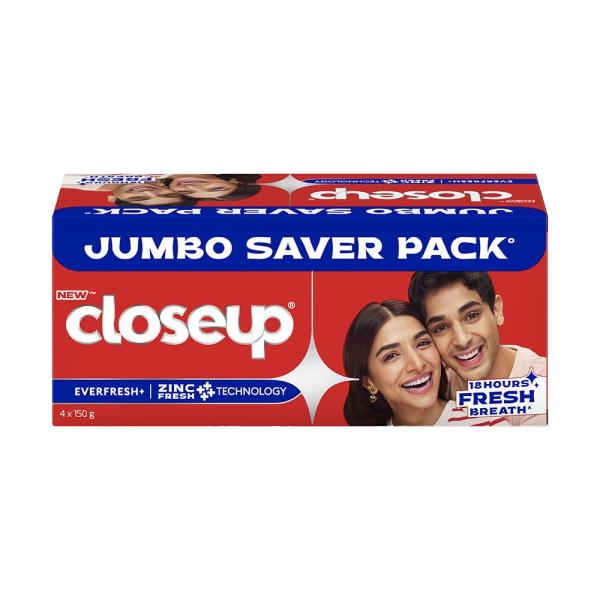 Closeup Everfresh+ Anti-Germ Gel Toothpaste Red Hot|| Save Rs. 20|| 150 g (Pack of 2) GROCERY