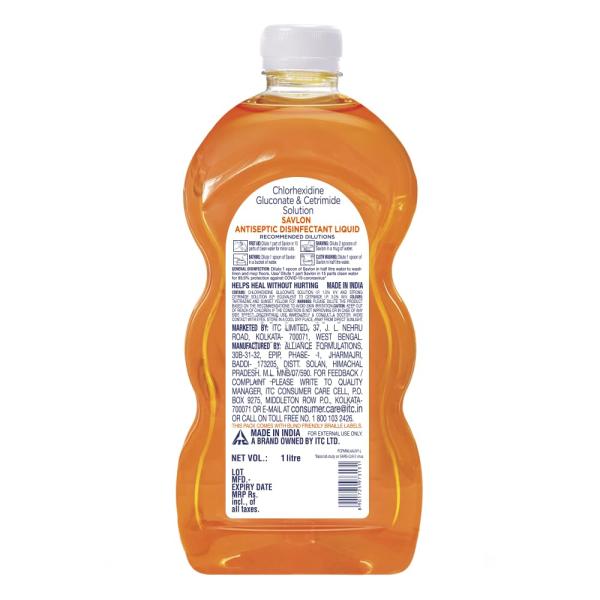 Savlon Antiseptic Disinfectant Liquid for First Aid, Personal Hygiene, and Home Hygiene - 1000ml GROCERY
