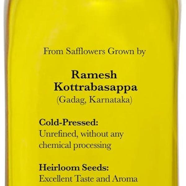 Daana Organic, Cold Pressed Safflower Oil, 1 L GROCERY