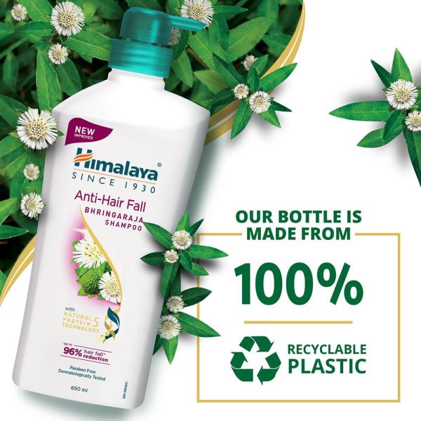 Himalaya Anti-Hair Fall Bhringaraja Shampoo, Reduces Hair Fall, Makes Hair Healthy, With Bhringaraja & Palasha,for men and women, 650ml grocery