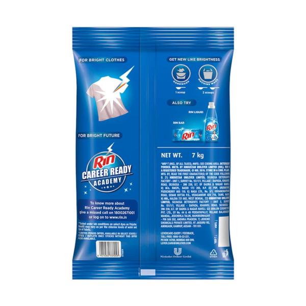Rin Advanced Detergent Powder 7 Kg Pack|   GROCERY