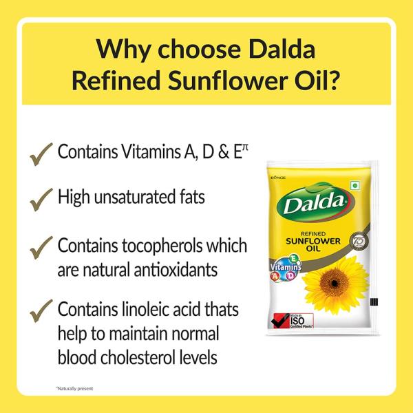 Dalda Refined Sunflower, 840g (Pouch) GROCERY