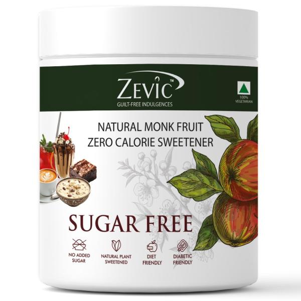 ZEVIC Monk Fruit Sweetener Organic Powder | 100% Natural Sugar Free GROCERY