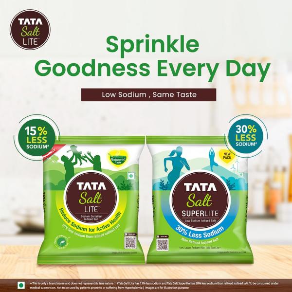Tata Salt Lite, Low Sodium, 1kg GROCERY