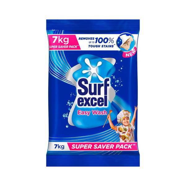 Surf Excel Easy Wash Detergent Powder7 kg | Superfine Washing Powder | Dissolves Easily & Removes Tough Stains | Suitable for all Washing Machines