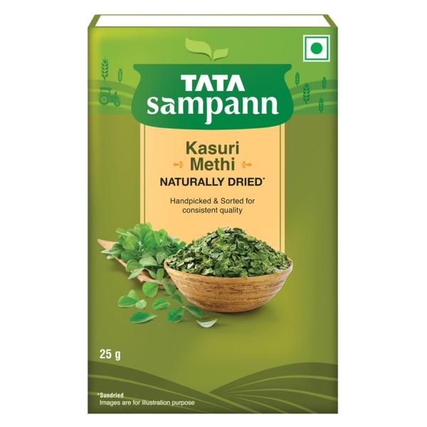Tata Sampann Kasuri Methi, 25 g, Naturally Sun Dried GROCERY