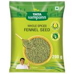 Tata Sampann Fennel Seed (Saunf), Whole Spices, Natural Oils*, Rich Aroma, 200g GROCERY