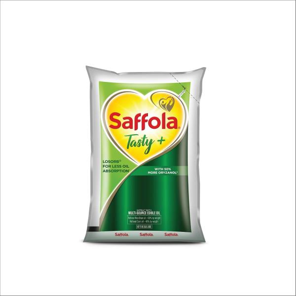 Saffola Tasty + Refined Cooking oil | Blended Rice bran & Corn oil | 50% More Oryzanol GROCERY