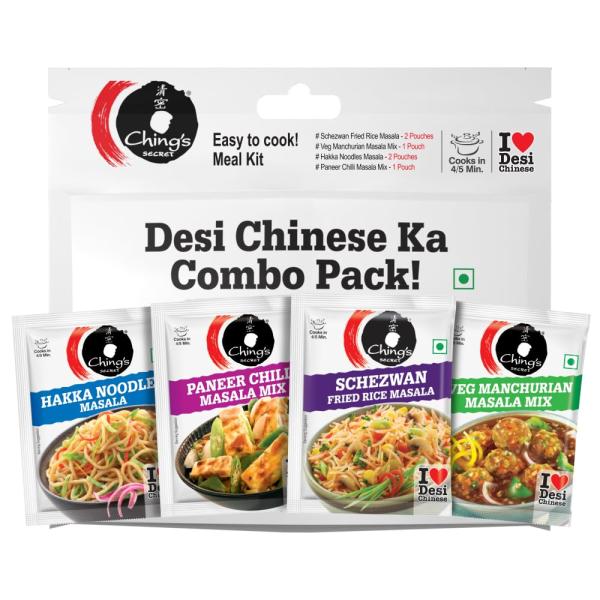 GROCERY   Ching's Secret Desi Chinese ka Combo Pack (PACK OF 6) 120g