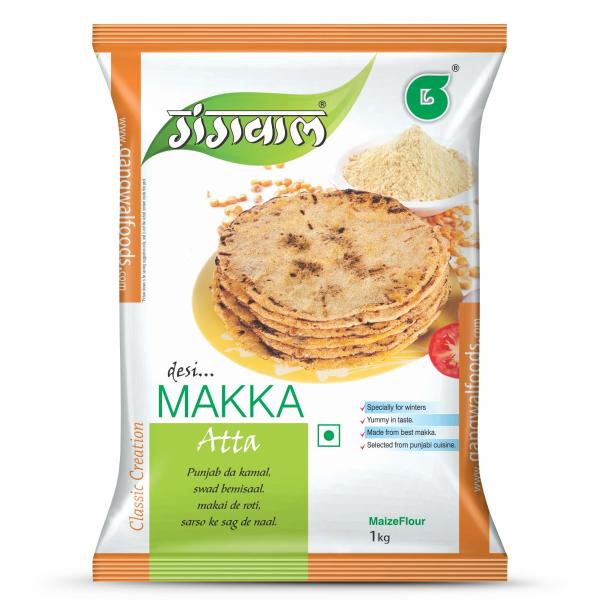 Gangwal Makka Atta 1Kg | Authentic Punjabi Makki ka Atta grocery