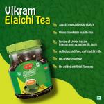 VIKRAM Elaichi CTC Tea | 100% Natural Ground Cardamom blended with Assam Tea GROCERY