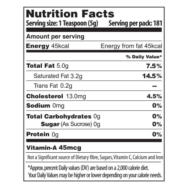 Gowardhan Pure Cow Ghee Pouch 1 Liter GROCERY