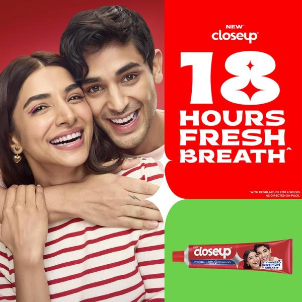 Closeup Everfresh+ Anti-Germ Gel Toothpaste Red Hot|| Save Rs. 20|| 150 g (Pack of 2) GROCERY