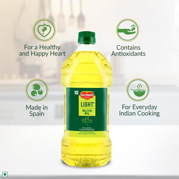 Del Monte Light Olive Oil (Imported) | Extra Light in Flavour & Aroma | Ideal for Everyday GROCERY