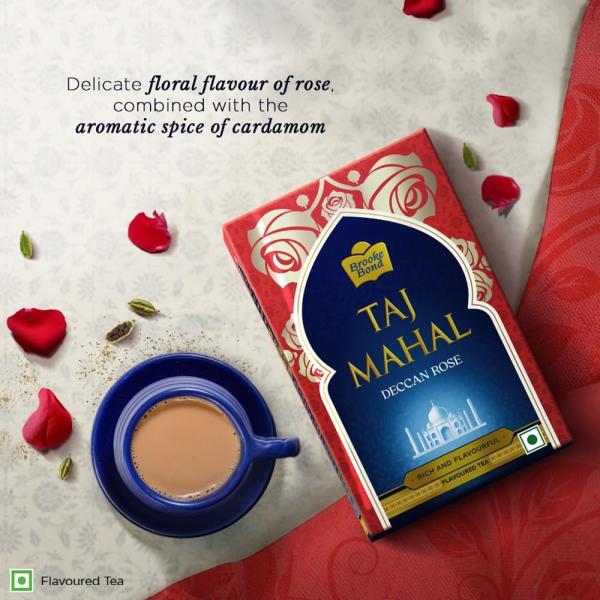 Taj Mahal Deccan Rose Tea 500gm pack|Rose Flavoured Chai - Premium Flavoured Tea GROCERY