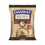 Daawat Brown, Cooks in 15-minute, Full Bran Intact, Fibre-Rich Basmati Rice, 5 Kg GROCERY