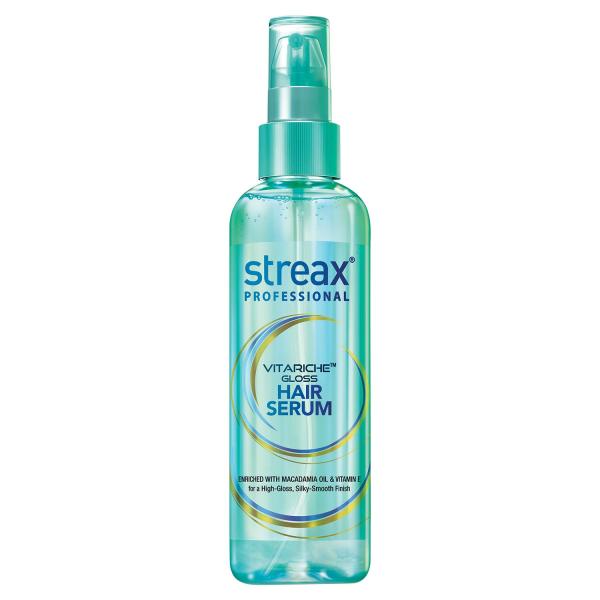Streax Professional Vitariche Gloss Hair Serum,75 ml| Frizz-Free Hair | GROCERY