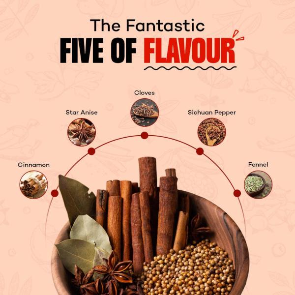 Urban Platter Chinese Five-Spice Powder Shaker Jar, 70g GROCERY