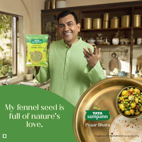 Tata Sampann Fennel Seed (Saunf), Whole Spices, Natural Oils*, Rich Aroma, 200g GROCERY