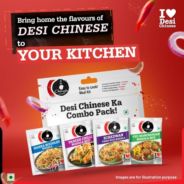 GROCERY   Ching's Secret Desi Chinese ka Combo Pack (PACK OF 6) 120g