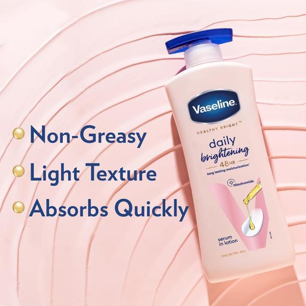 Vaseline Daily Brightening Body Lotion For Healthy & Glowing Skin with Niacinamide 400ml grocery