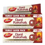 Dabur Dant Rakshak Ayurvedic Toothpaste - 700g (175g x 4) | With Goodness Of 32 Ayurvedic Herbs GROCERY