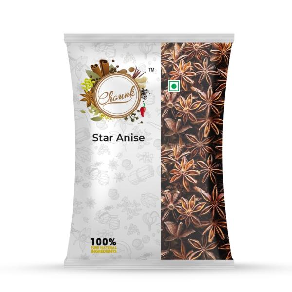 Chounk Natural Star Anise 100g (Pack of 1) | Spices Whole Chakri Phool GROCERY