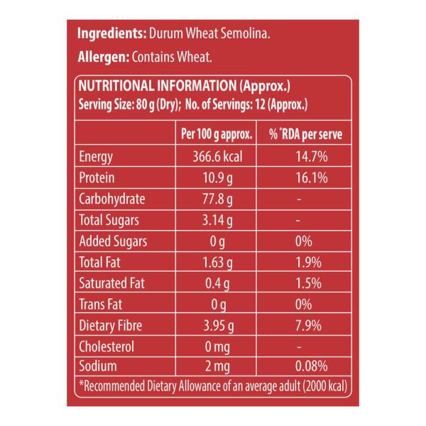 Del Monte Foodcraft Penne Pasta 1Kg | 100% Durum Wheat/Semolina/Sooji Healthy Pasta | No Maida GROCERY