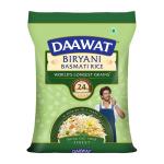 Daawat Biryani Basmati Rice, 5 Kg| World s Longest Rice Grain expands 24mm* | Tasty, Non-sticky & Rich Aroma |Naturally Aged