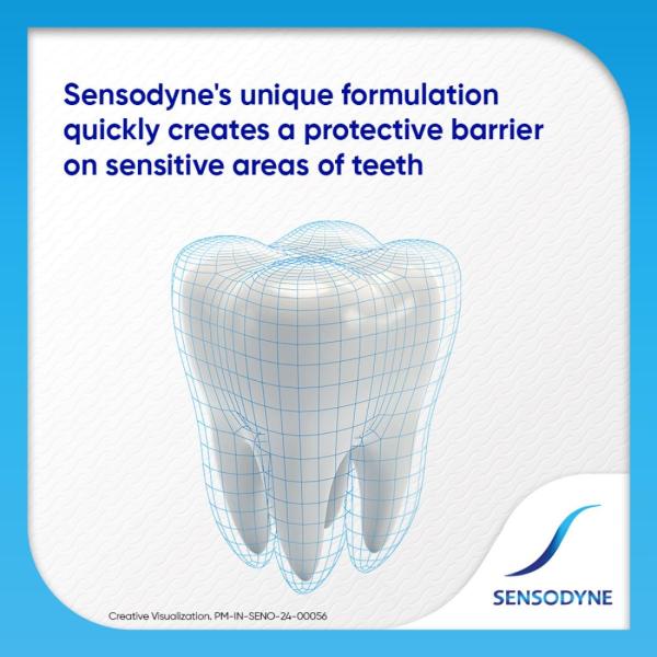 Sensodyne Toothpaste Rapid Relief | Fast Sensitivity Relief Tooth Paste Combo Pack - 160gm (80gm x 2) | Fresh Taste | Dentist  GROCERY