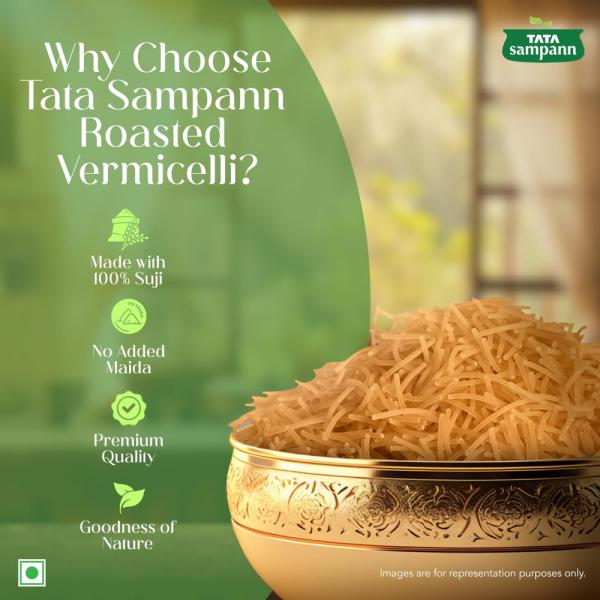 Tata Sampann Roasted Vermicelli, Protein Rich Seviyan, Made with Suji GROCERY